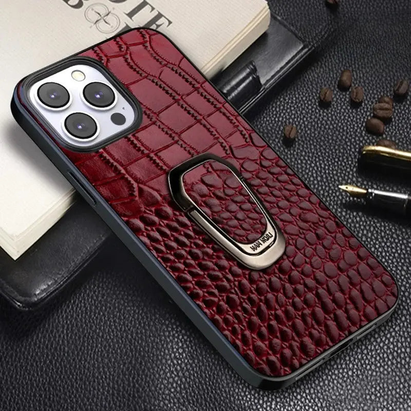 LuxView Genuine Leather Case for iPhone - Pinnacle Luxuries