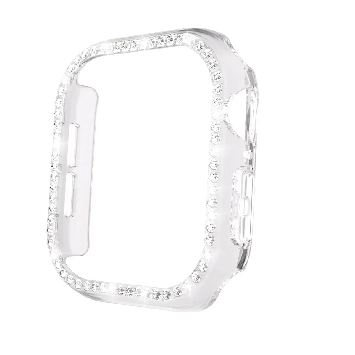 Glass+Diamond Cover For Apple Watch Case 46mm 42mm Bling Bumper Protector for iWatch series 10 46 42 mm WatchCase Pinnacle Luxuries