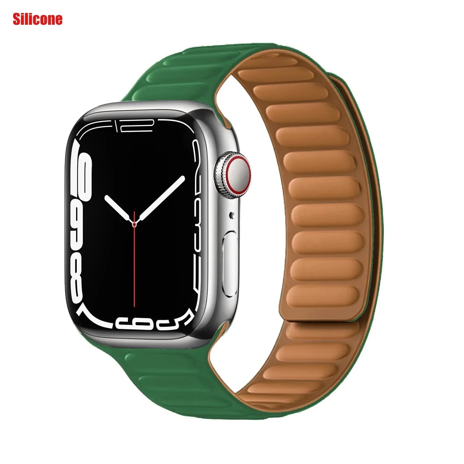 Luxe Leather Loop & Silicone Magnetic Bands for Apple Watch Series 9 & Ultra 2 - Pinnacle Luxuries