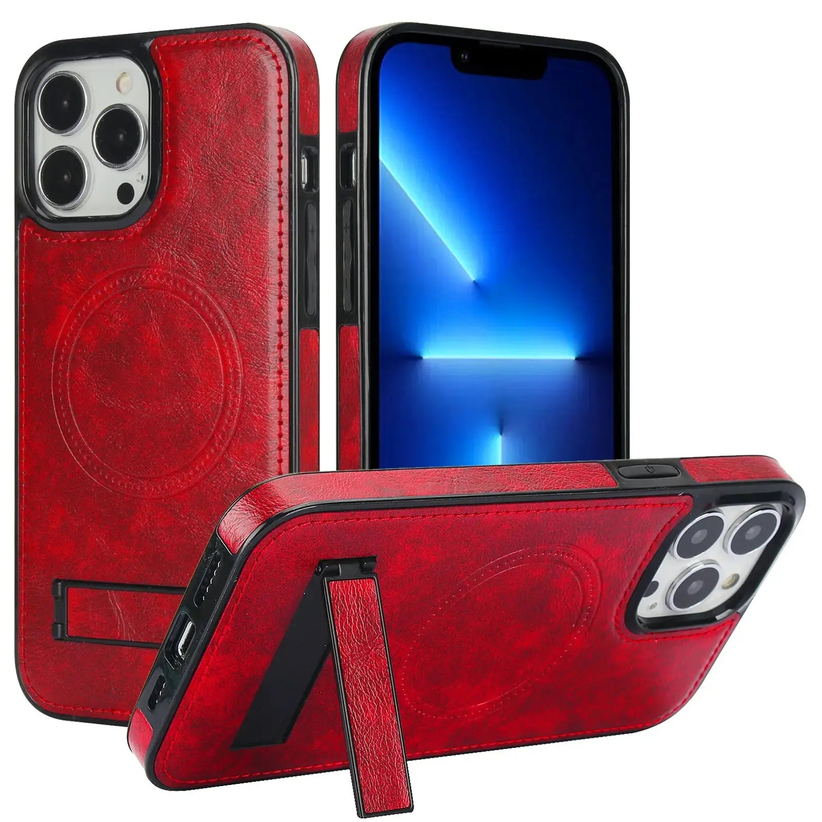 MagnoShield Pro Stand Case for iPhone 14 & 15 - Elite Defense Series - Pinnacle Luxuries