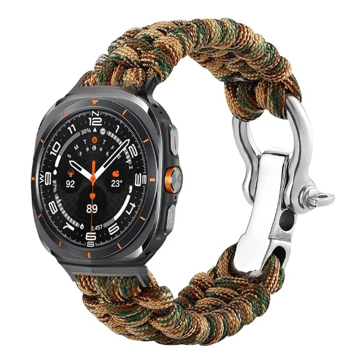 Nylon Paracord Outdoor Band for Samsung Galaxy Watch 7 Ultra 47mm