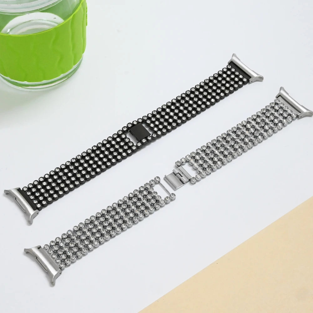 Elegant Diamond Metal Bracelet Band for Samsung Galaxy Watch 7 Ultra 47mm