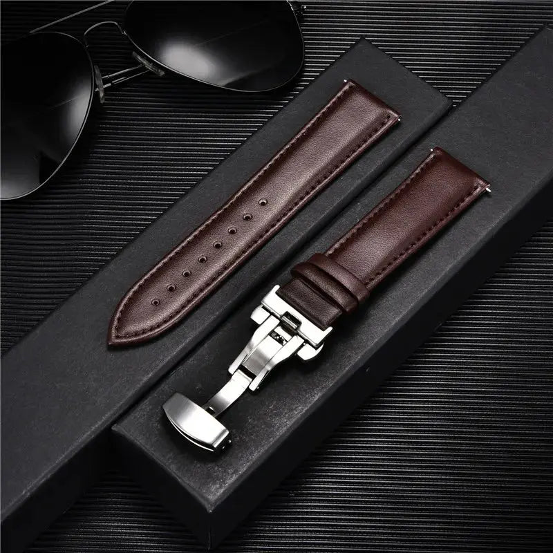 LuxeLeather Genuine Calfskin Watchband - Pinnacle Luxuries