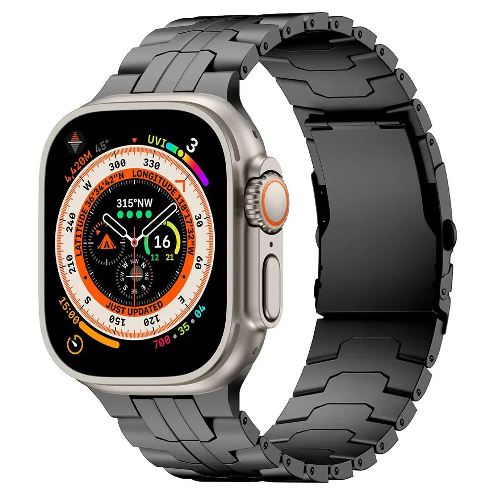 TitaniumElite Series X - Premium Titanium Watch Band for Apple Watch