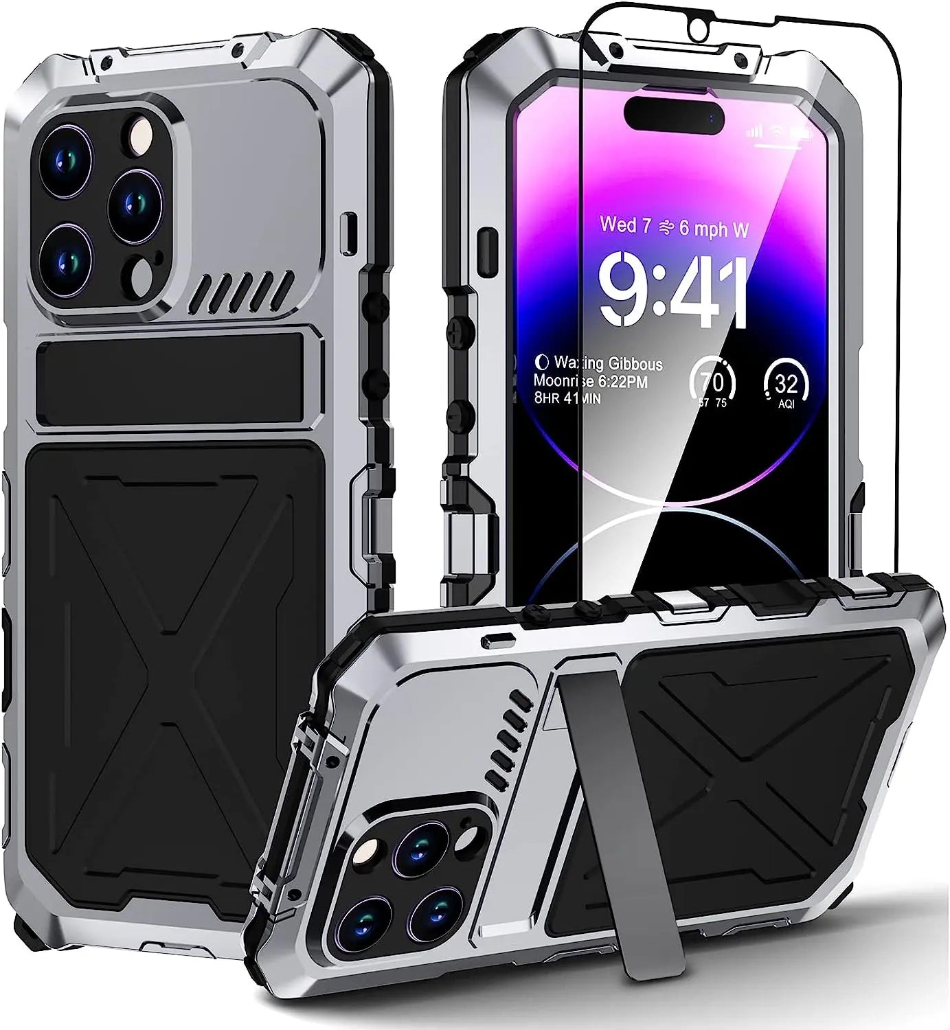 ArmorShield Pro: Heavy Duty Waterproof Case with Lens Protection for Your iPhone 14 - Pinnacle Luxuries