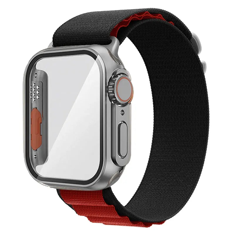 Ultimate Protection Bundle: Nylon Band and Case Screen Protector for Apple Watch - Pinnacle Luxuries