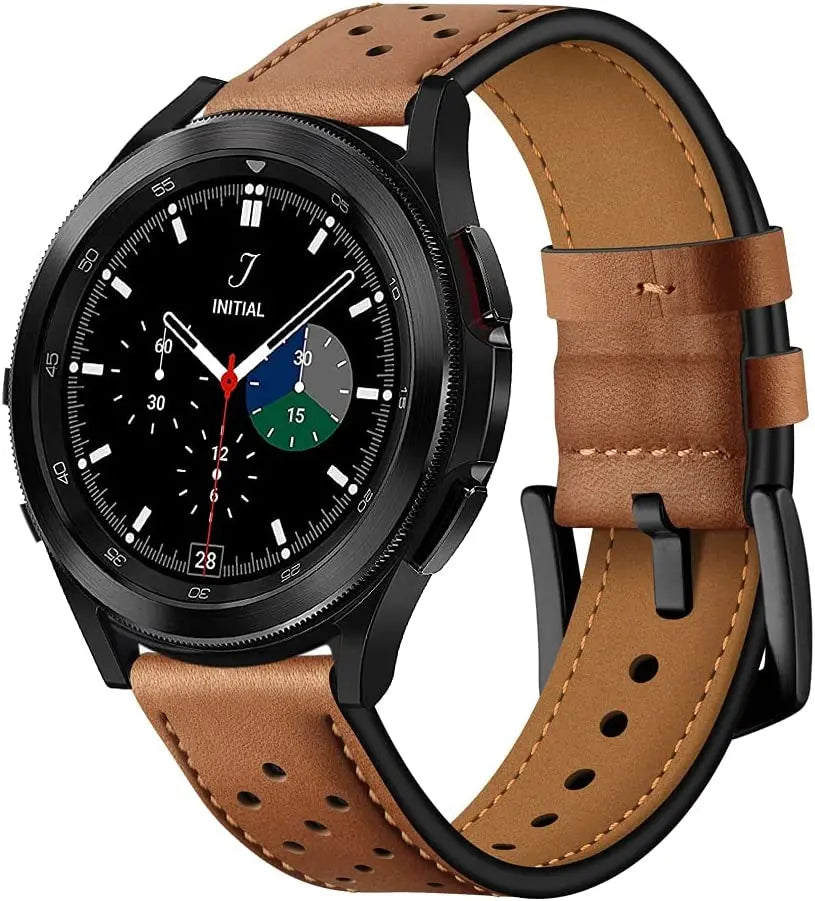 Custom Leather Band For Samsung Galaxy Watch 5 / Watch 4 - Pinnacle Luxuries