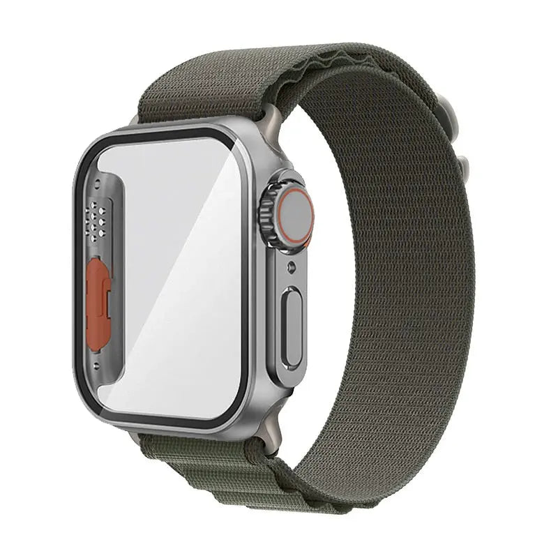 Ultimate Protection Bundle: Nylon Band and Case Screen Protector for Apple Watch - Pinnacle Luxuries