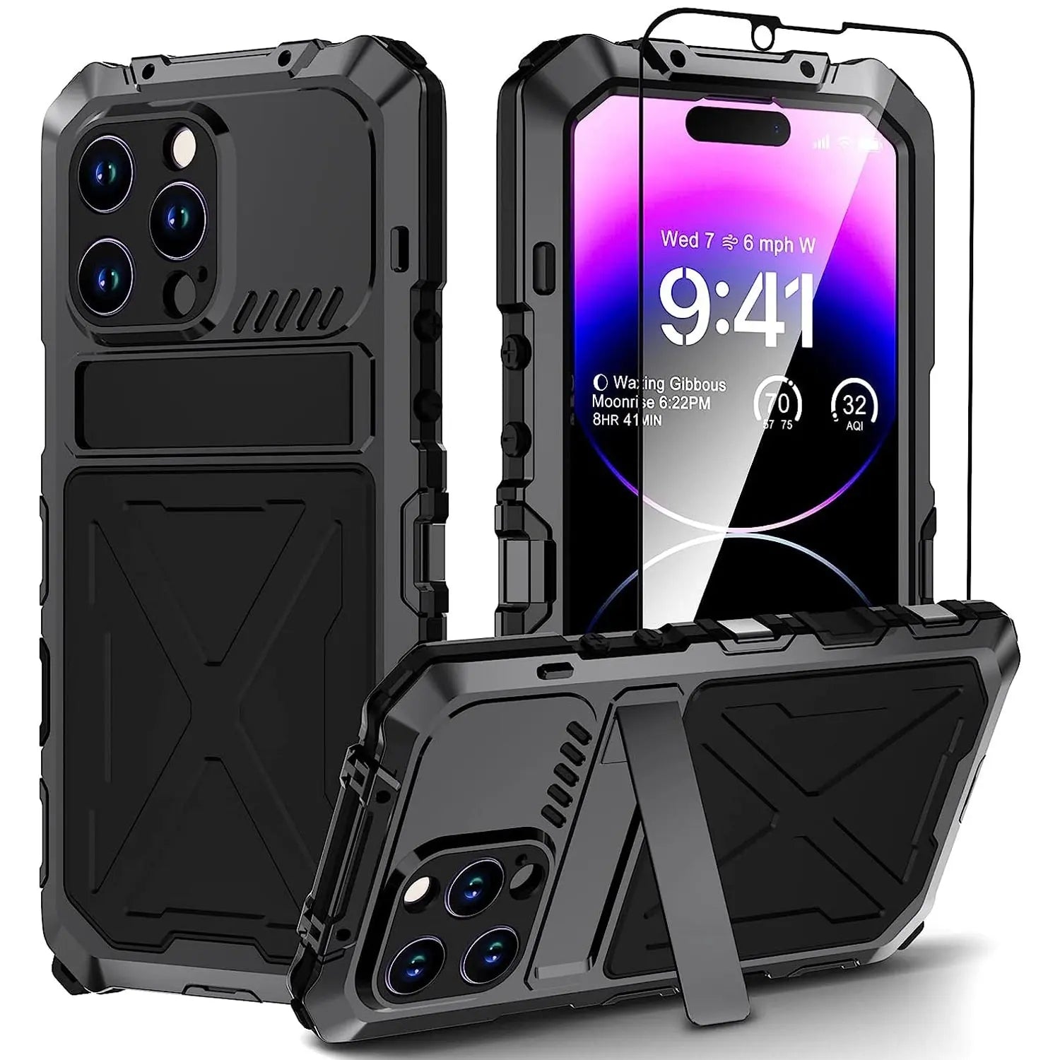 ArmorShield Pro: Heavy Duty Waterproof Case with Lens Protection for Your iPhone 14 - Pinnacle Luxuries