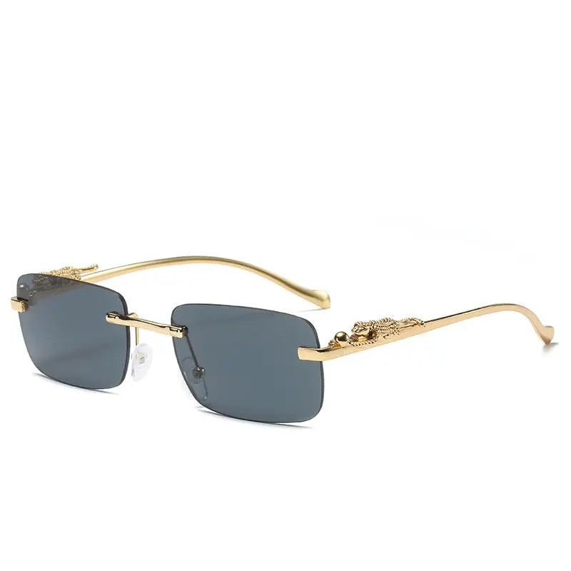 Vintage Steam Punk Rimless Sunglasses - Pinnacle Luxuries