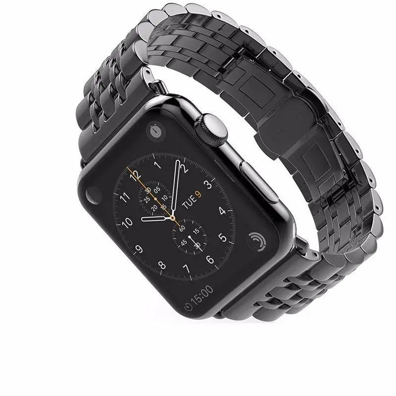 Apple Watch Series 4/5/6 Custom Stainless Steel Case & Band - Pinnacle Luxuries