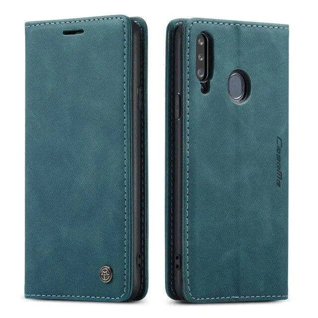 Leather Retro Flip Wallet Case For Samsung Galaxy A Phone - Pinnacle Luxuries