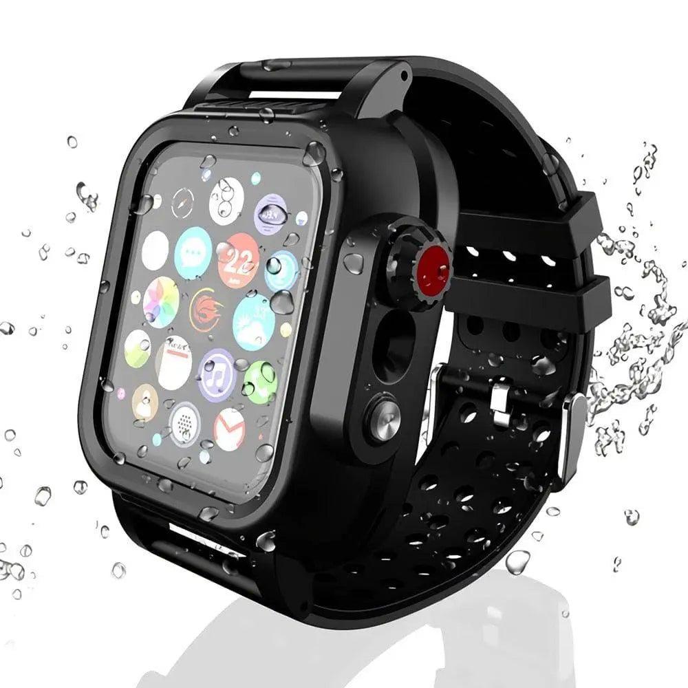 Pinnacle Military Grade Waterproof Band Case Combo For Apple Watch Series 6  5  4/SE - Pinnacle Luxuries