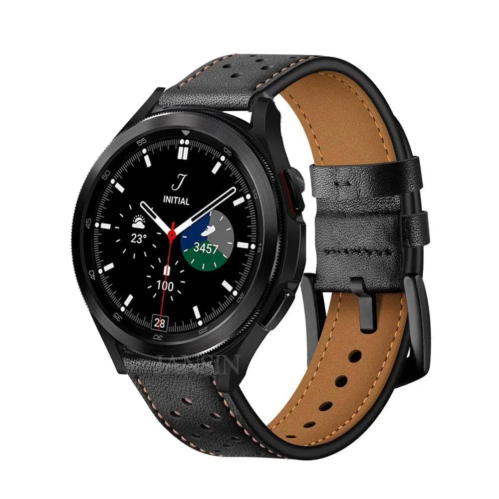 Custom Leather Band For Samsung Galaxy Watch 4 - Pinnacle Luxuries