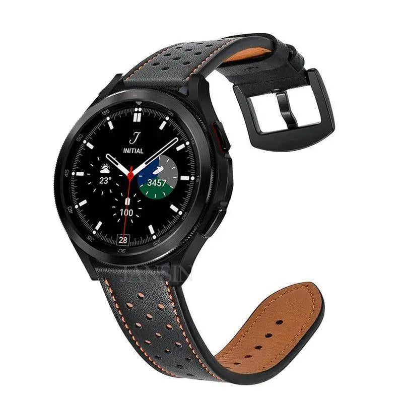 Custom Leather Band For Samsung Galaxy Watch 4 - Pinnacle Luxuries